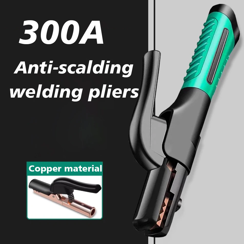 

Держатель сварочного электрода 300А Медные сверхмощные клещи для удержания челюстей Электродный зажим сварочного аппарата ARC Welder