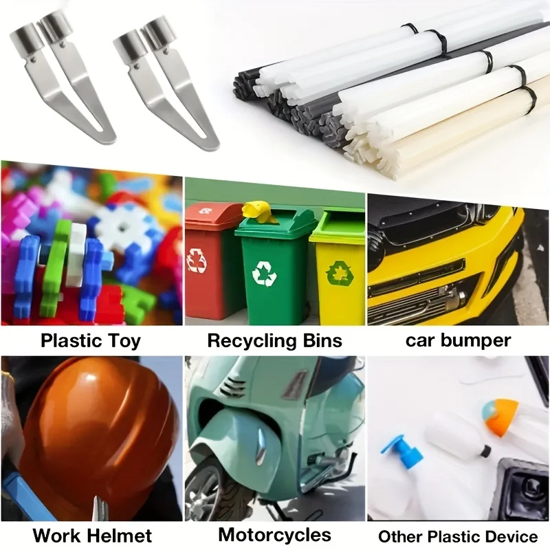 53 pieces/set of plastic welding kits, ABS PP PVC PE plastic welding rods, soldering iron tips, car bumper repair tools,