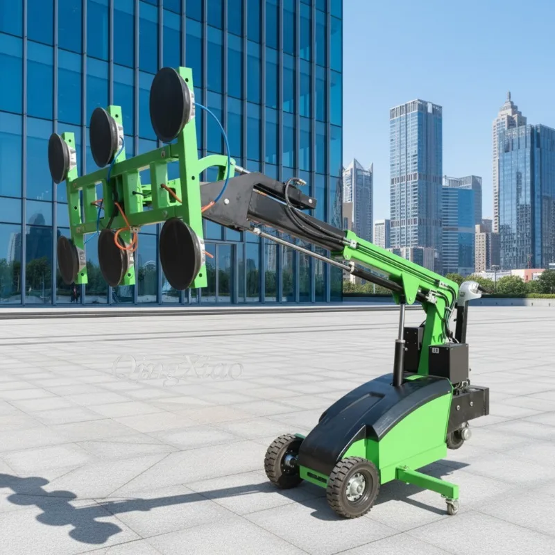 FOB Rotary Glass Suction Lifter For Operation In Window Door Panel Installation And Industrial Material Handling Application