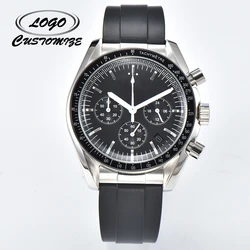 Customizable personalized logo luxury VK63 watch automatic date timer watch suitable for VK63 movement sapphire glass