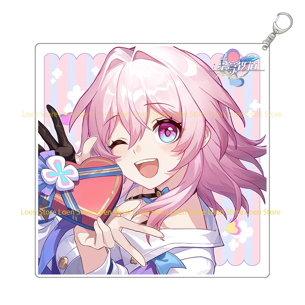 Anime Store Honkai: Star Rail game character cartoon figure 6CM acrylic keychain Wholesale special backpack charm Fans Gifts