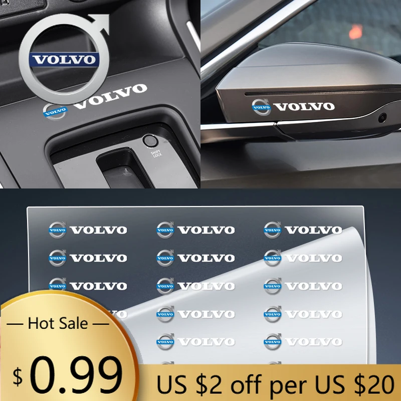 

Колпаки ступицы 1/2/5/10 шт., декоративная наклейка на дверную ручку зеркала заднего вида для Volvo V60 V40 XC90 XC40 S60 XC60 V70 S90 V90 Accesso