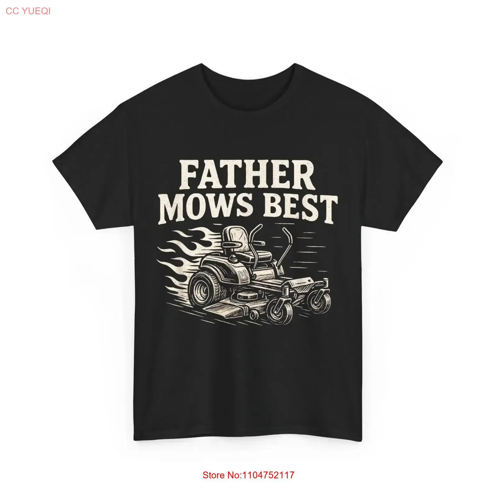 Father Mows Best Zero Turn Mower Funny Dad Lawn Mowing T Shirt vintage Washed homme Soft streetwear Stylish Slightly Stretched