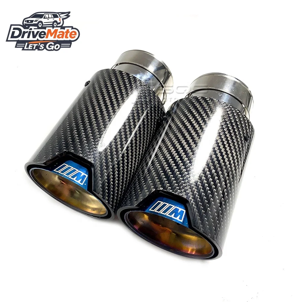 High-Quality Factory Customization Stainless Steel Burnt Blue Exhaust Tip for 63MM IN-89MM OUT