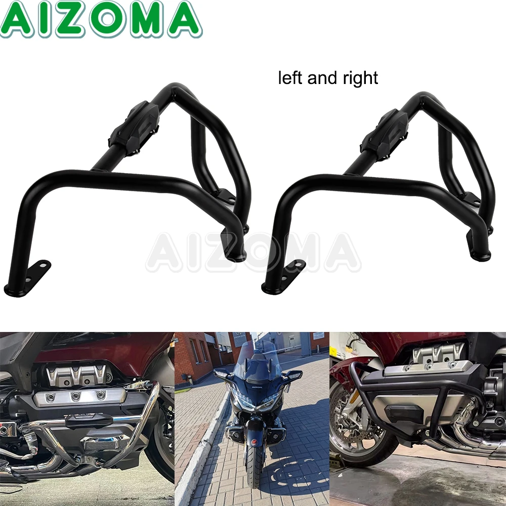 Motorcycle Steel Engine Bumper Guard Crash Bars Protector for Honda Goldwing 1800 GL1800 F6B F6C Tour DCT Stunt Cage Protection