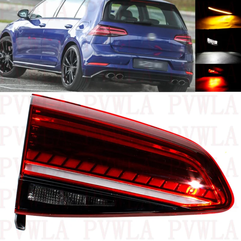 

LED Tail Light For VW Golf 7.5 MK7.5 2017 2018 2019 2020 Left Inner Side Rear Lamp 5GG945307B