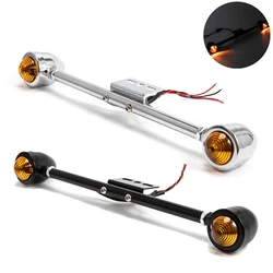Motorcycle Retro Rear Tail Light License Plate Bracket Universal Driving Brake Turn Signal Light Integrated Tail light