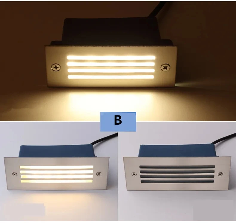 Imagem -05 - Underground Impermeável Led Wall Light Recessed Corner Lamp Outdoor Stair Lights Jardim Exterior 85265v 3w