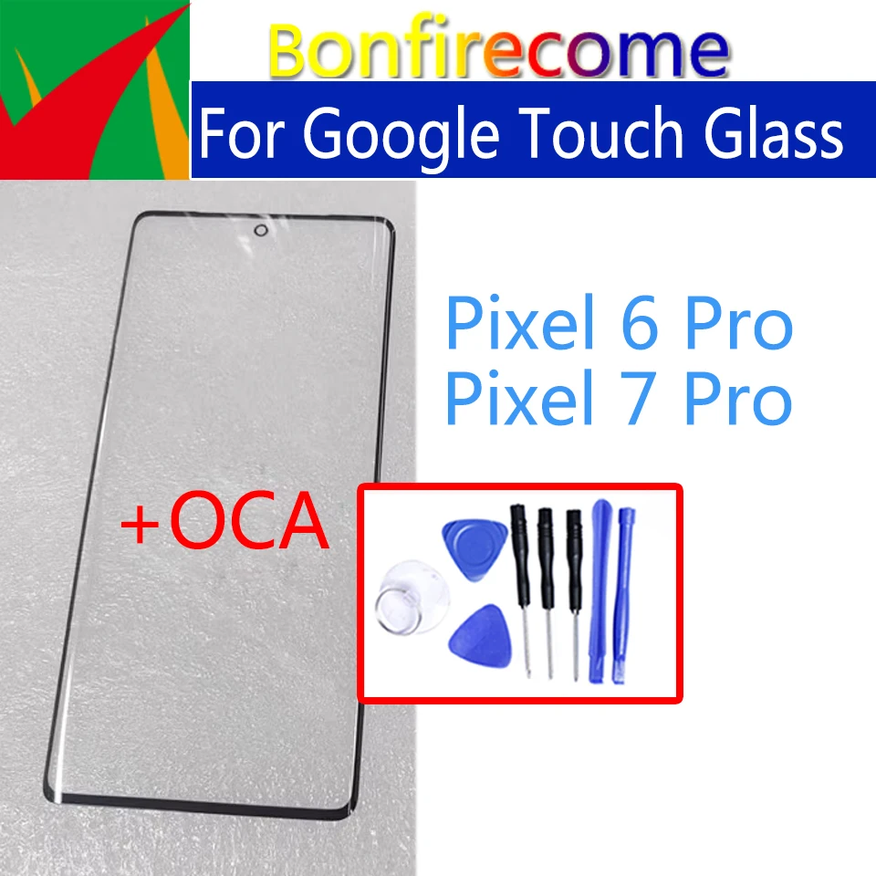 

Outer Screen For Google Pixel 6 7 Pro 6Pro 7Pro Touch Screen Front Glass Panel LCD Lens With OCA Glue Replacement