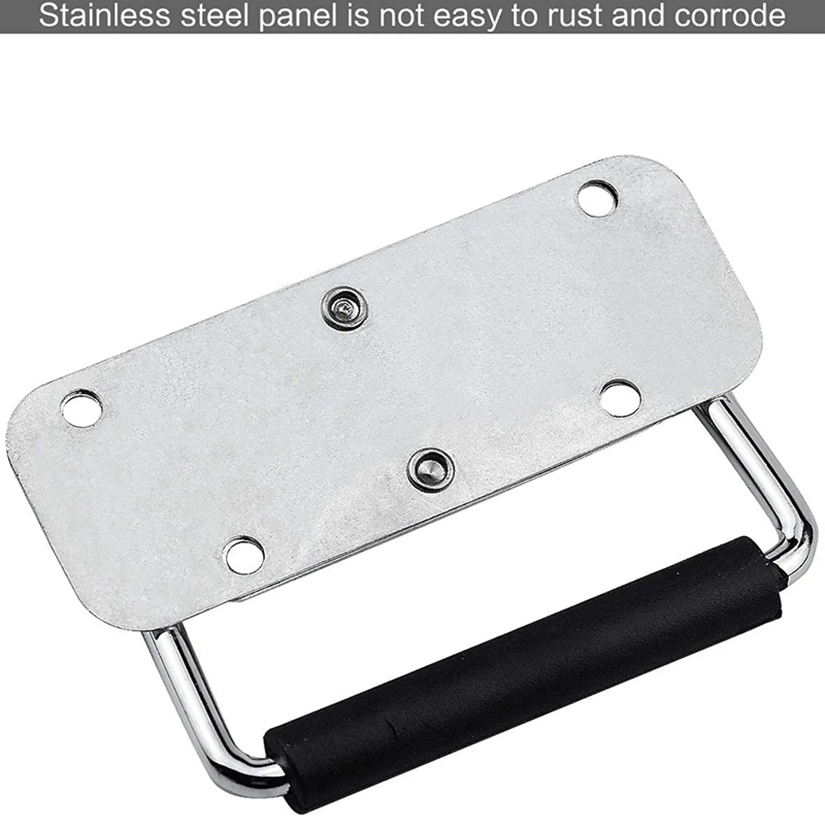 B03C-6Pcs 304 Stainless Steel Spring Handle Prop Box Tool Aluminum Box Handle Activity Handle Folding Industrial Handle
