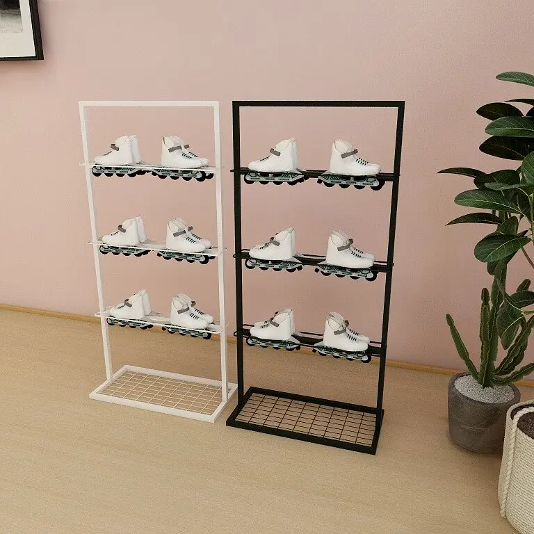 Roller skates display storage floor roller skates  speed shoes adult children universal shelf view 3
