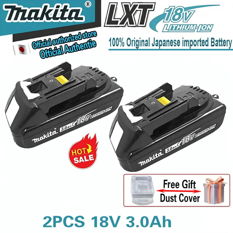 

Оригинальный аккумулятор Makita 6Ah/5Ah/3Ah для Makita 18 В BL1830B BL1850B BL1850 BL1840 BL1860 BL1815, сменный литиевый аккумулятор