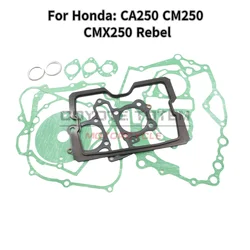 Motorcycle Engine Sleeve Cylinder Head Gasket Overhaul Gasket for Honda CA250 CM250 Custom CM250C CM250T CMX250 CA Rebel 250
