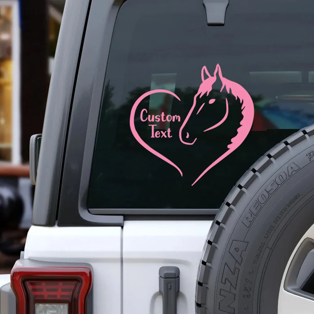 1pc Colorful Horse Element Personalized Text Stickers on The Car Reflective Decoration Motorcycle Auto Stickers and Decal Car-St