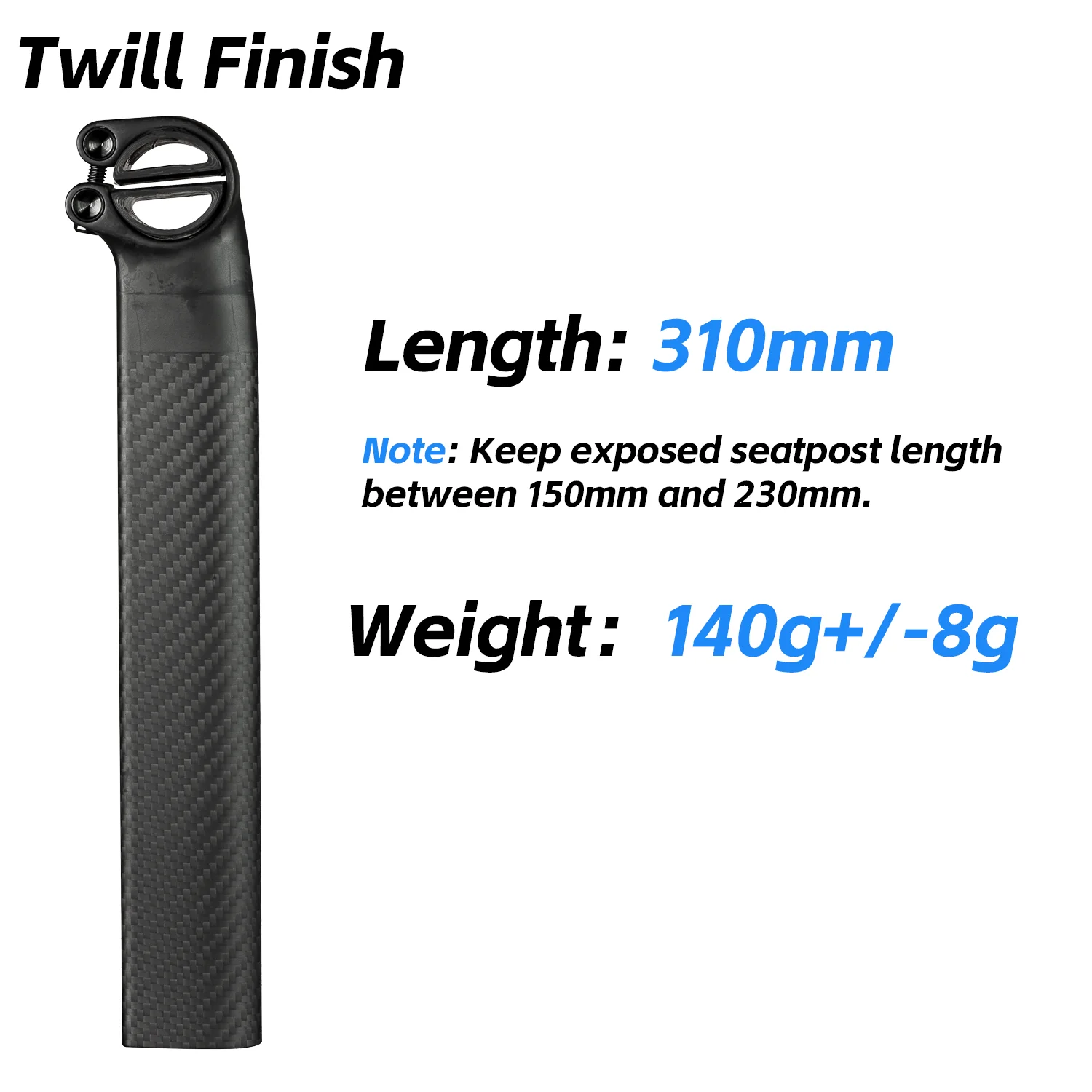 FOR REACTO】ELITA ONE UltraLight Carbon Seatpost for Merida Reacto