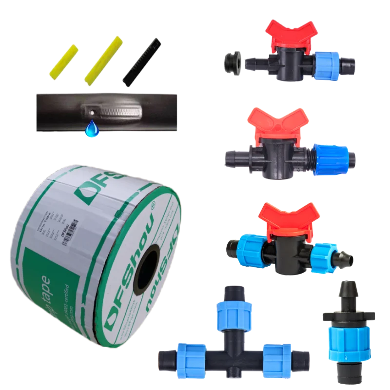 

Agricultural 16Mm Lock Offtake Valve Drip Irrigation Tape Fittings Connectors For Drip Irrigation Tape