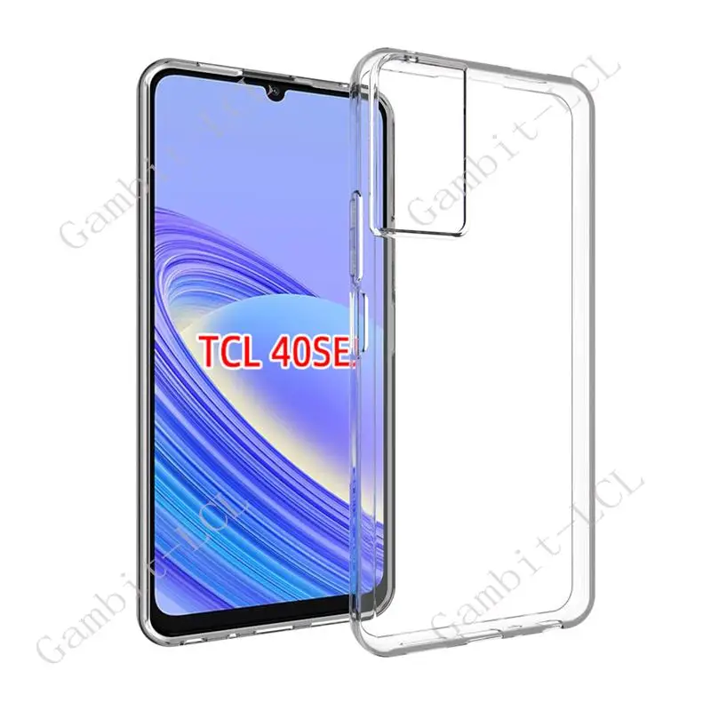 Anti-Falling Case For TCL 40 SE Soft Silicone TPU Original Shockproof Back Cover ON TCL40 XL TCL40XL 40XL TCL40SE  40SE Shell
