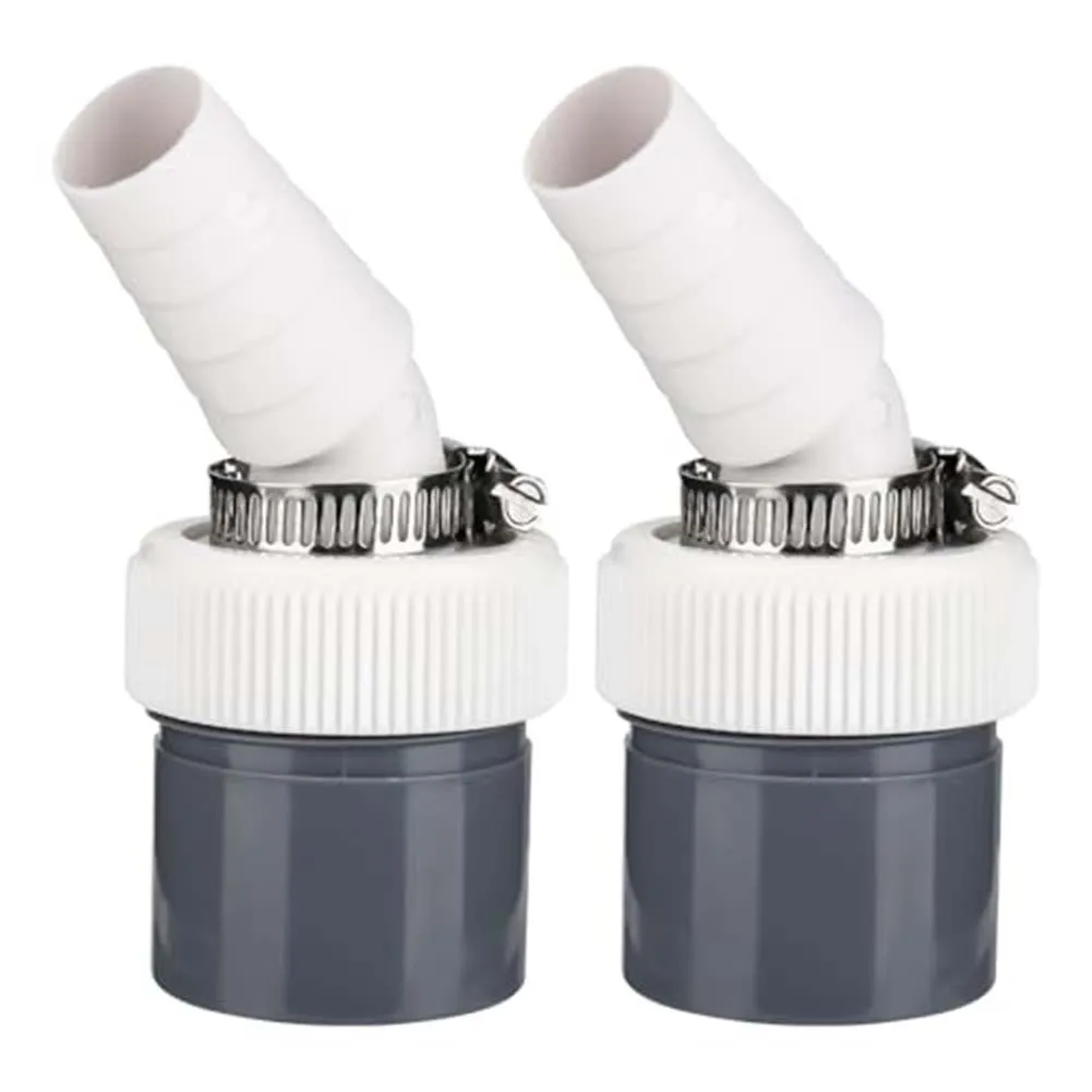 2Pcs Washing Machine Drain Adapter PP Drain Pipe Connector Dishwasher Elbow European Connector Washing Machine Accessories