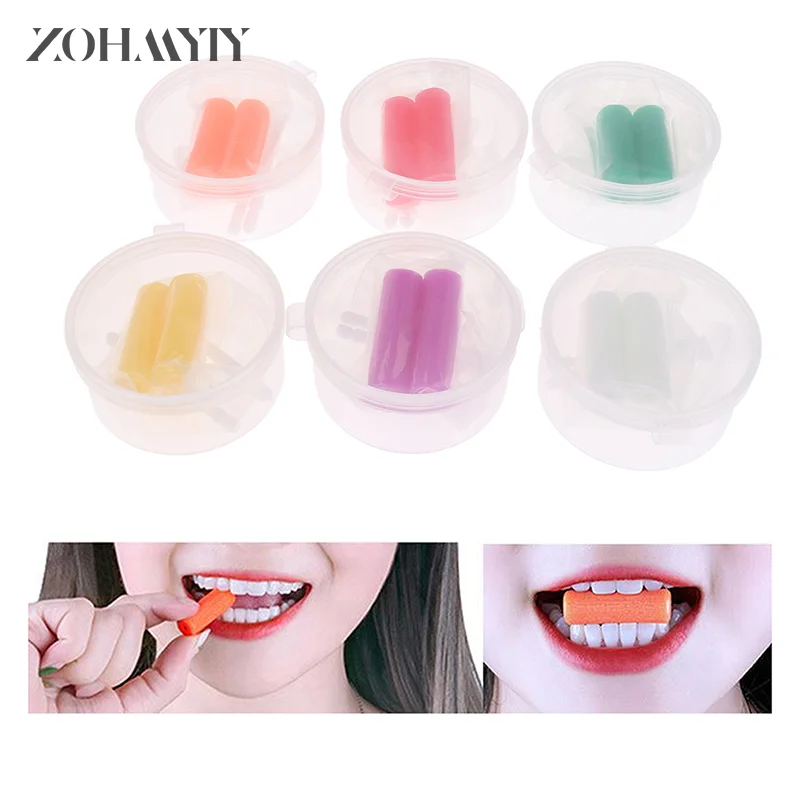 2 pz/scatola Aligner Chewies fermo per allineatore dentale con masticazione ortodontica tenuta in mano