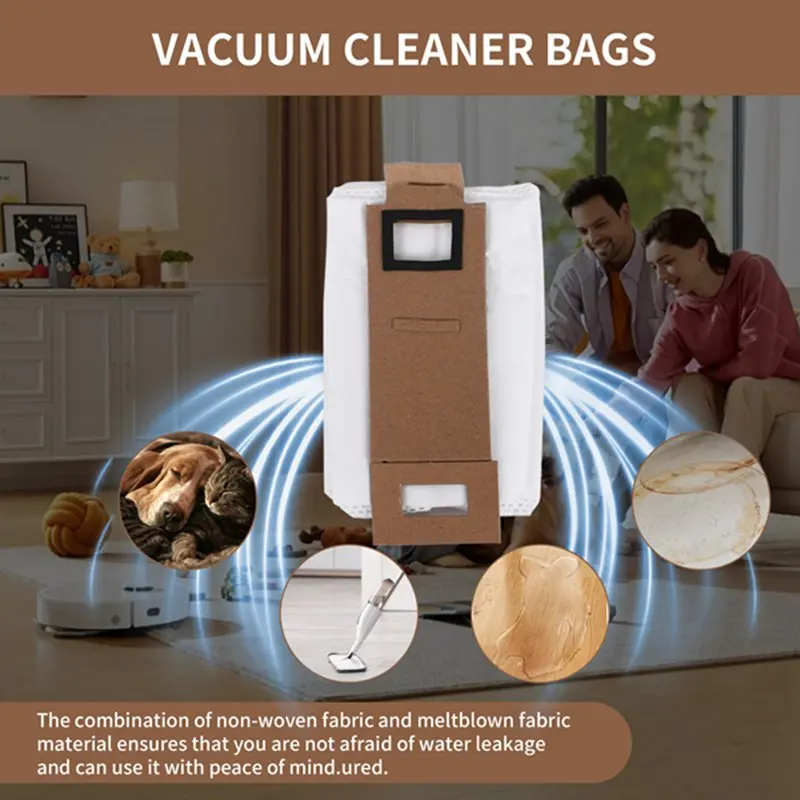 12 حزمة من ملحقات حقيبة الغبار لشاومي Roborock S7 S7 Plus S7 + قطع غيار المكنسة الكهربائية أكياس المكنسة الكهربائية الساخن!