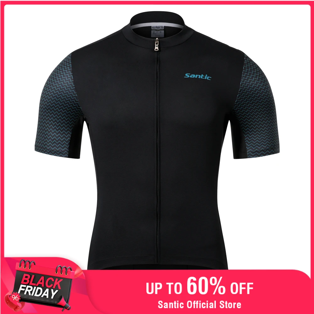 

Santic летние мужские велосипедные майки с короткими рукавами, одежда для велоспорта, рубашка для велосипеда, футболки MTB, удобный азиатский размер KM1C02221