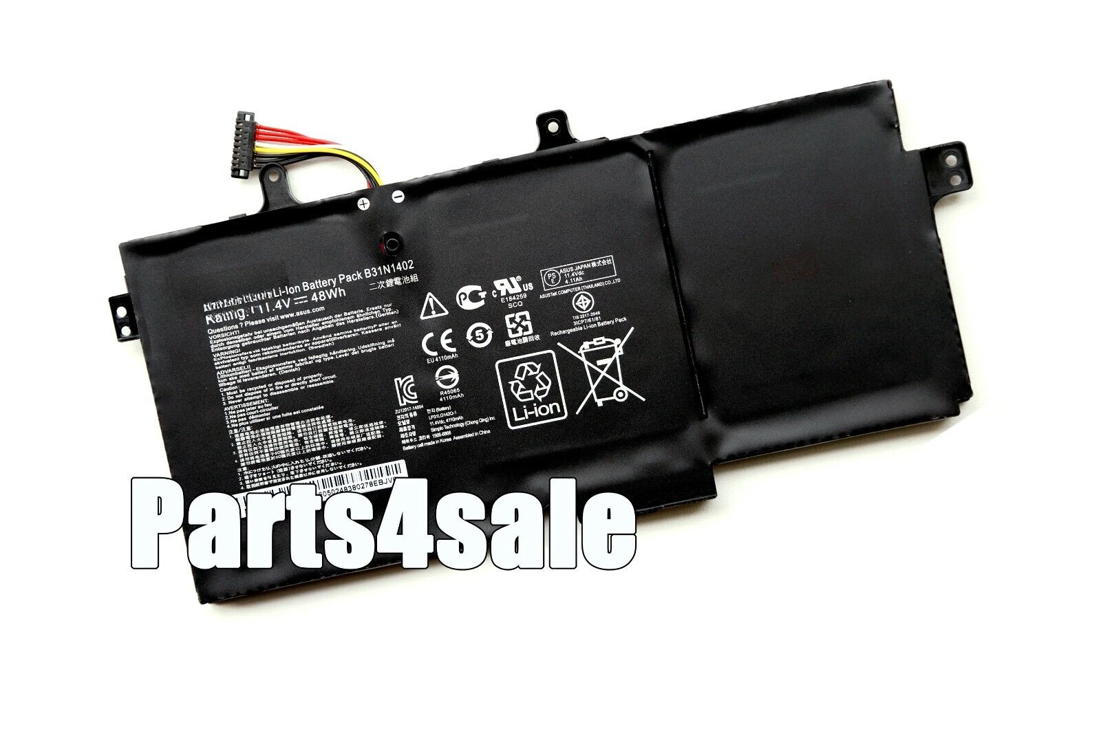 

Аккумулятор B31N1402 B31BN9H для ноутбуков Asus N591LB Q551 Q551L Q551LN Q552U Q552UB