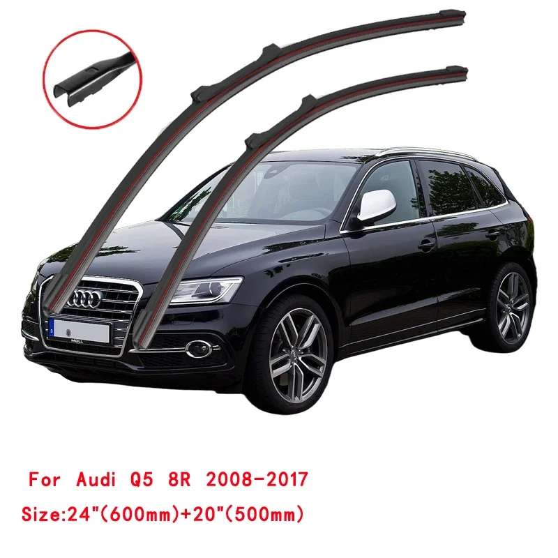 

For Audi Q5 2008-2023 8R 80A FY Car Windshield Wiper Blade Front Windscreen Windshield Brushes Accessories Window Replacement