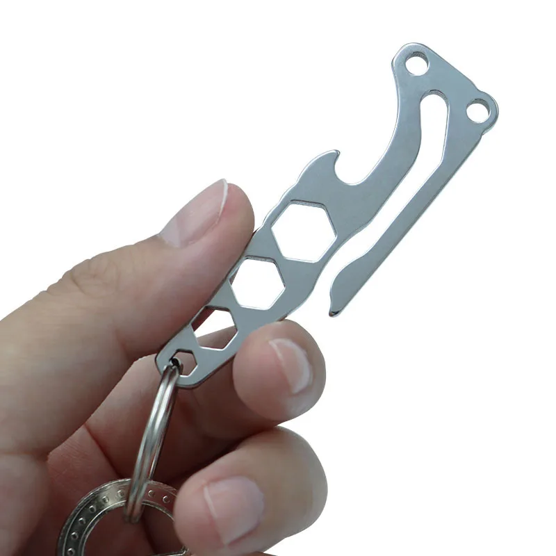 Pocket key holder, mini multifunctional household tool, bottle opener, hexagonal wrench
