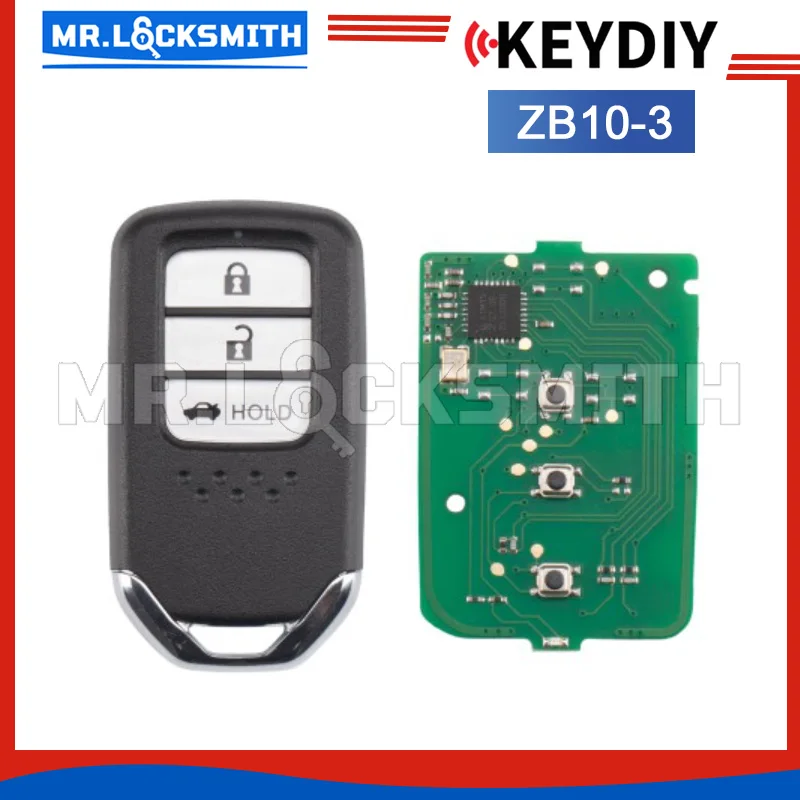 MRLOCKSMITH KEYDIY KD ZB10-3 Universal Smart Key for Honda Type Keyless Entry & Start Systems