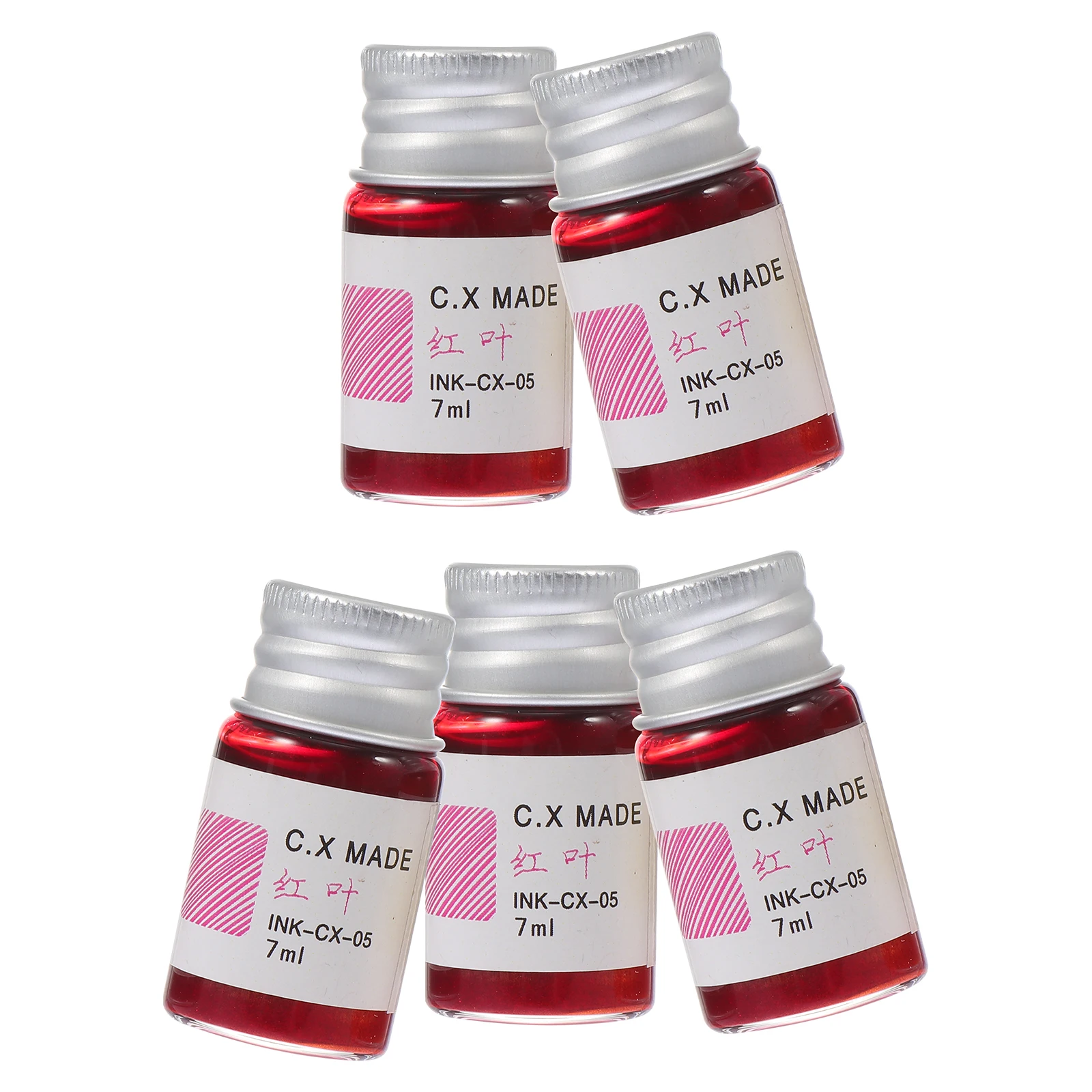 5-teiliges Zeichenstift mit einzigartigem Aussehen, farbige Signiergeschenkstifte aus Glas