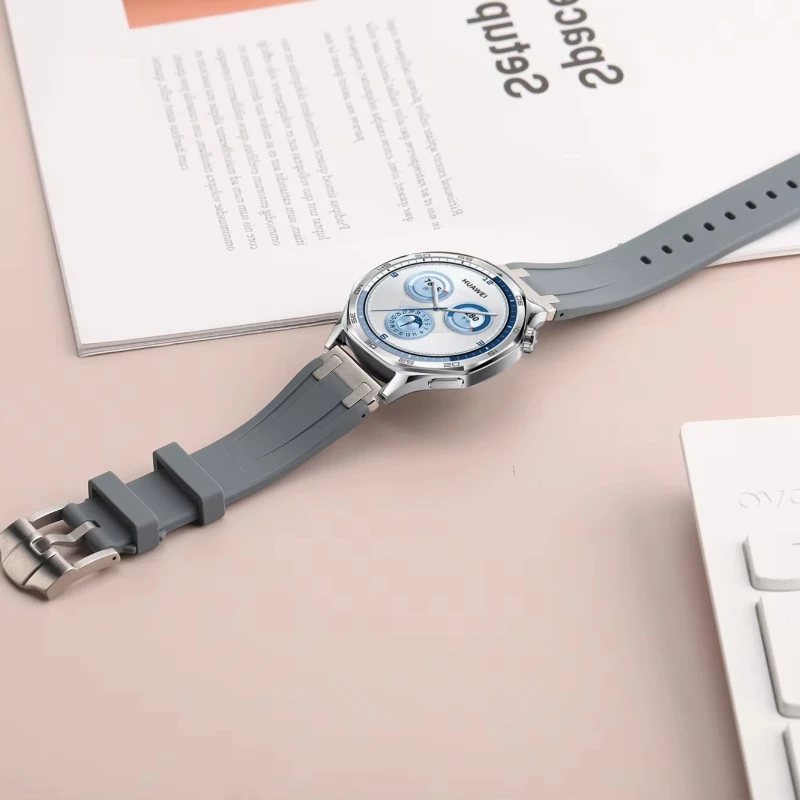 22 مللي متر سيليكون حزام لهواوي ساعة GT5 برو 46 مللي متر سوار مريح لهواوي ساعة 4 3 برو GT5/4/3/2e 46 مللي متر معصمه كوريا