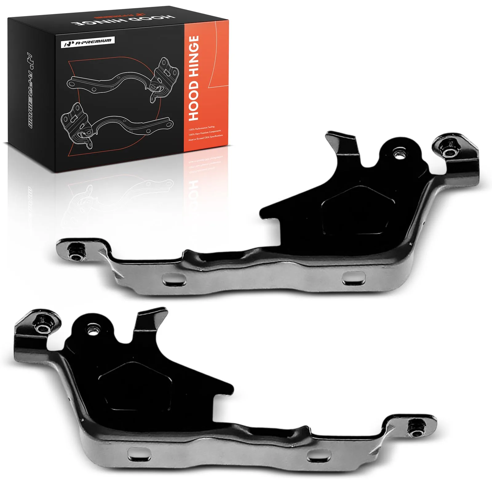 A-Premium Pair Front Lower Driver & Passenger Side Hood Hinge for Chevrolet Equinox 2010-2017 GMC Terrain 2010-2017