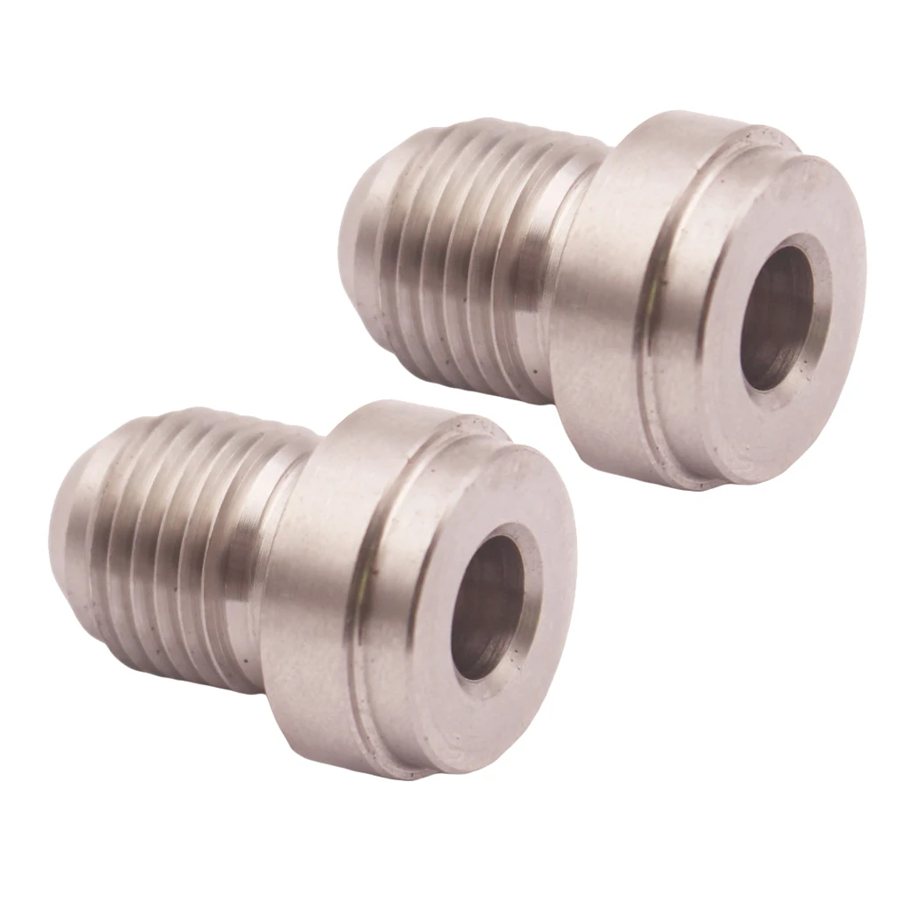 2pcs AN -6 AN6 Male Stainless Steel Adapter Weld Bung Hose Fitting Tank Cell