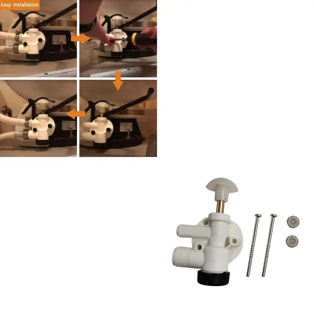 

385314349 Ремкомплект унитаза Дом на колесах Сборка водяных клапанов Кемперы Ремонт туалета прицепа