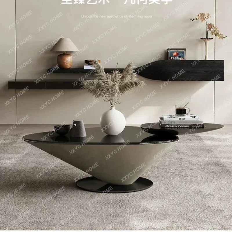 Lminimalist home living room special-shaped piano paint glossy  villa high-end coffee table