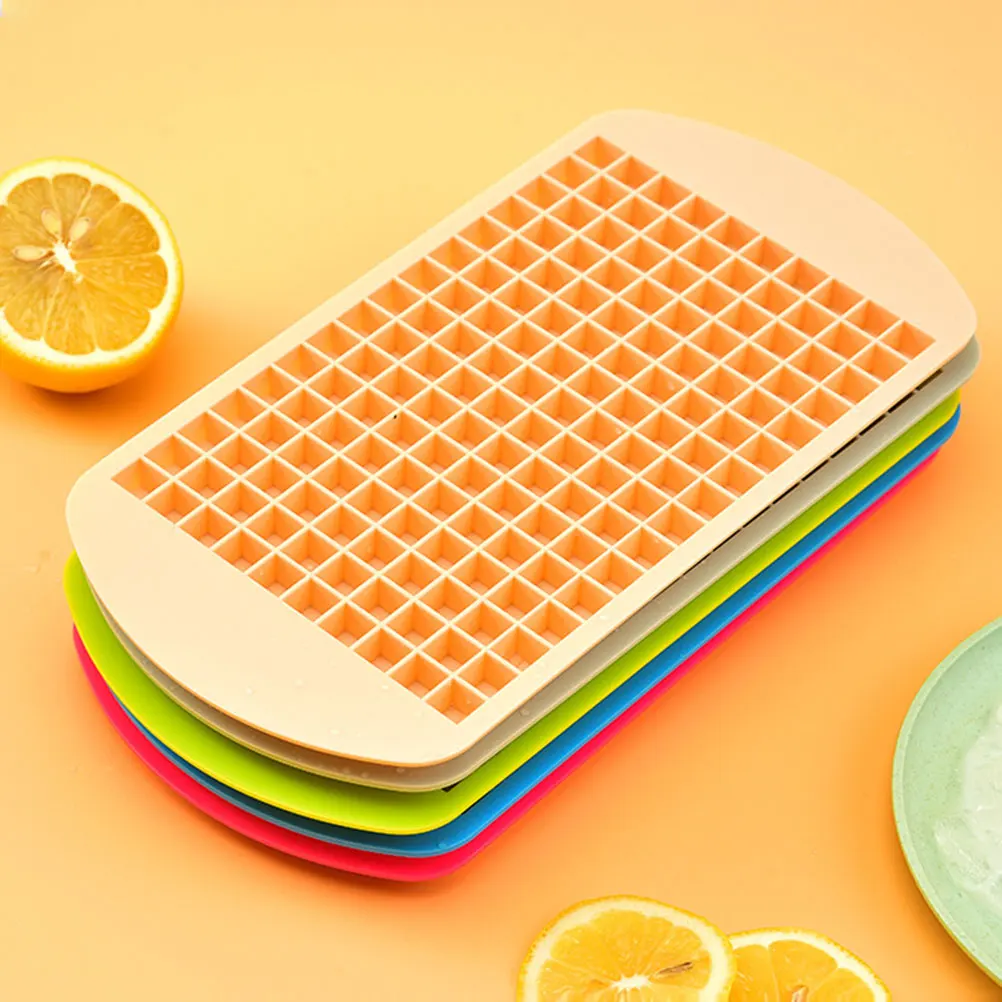 

Mini Silicone Ice Cube Mold 160 Holes Reusable Flexible Non-Stick for Whiskey Cocktails Juice Ice Trays Household Kitchen Tool
