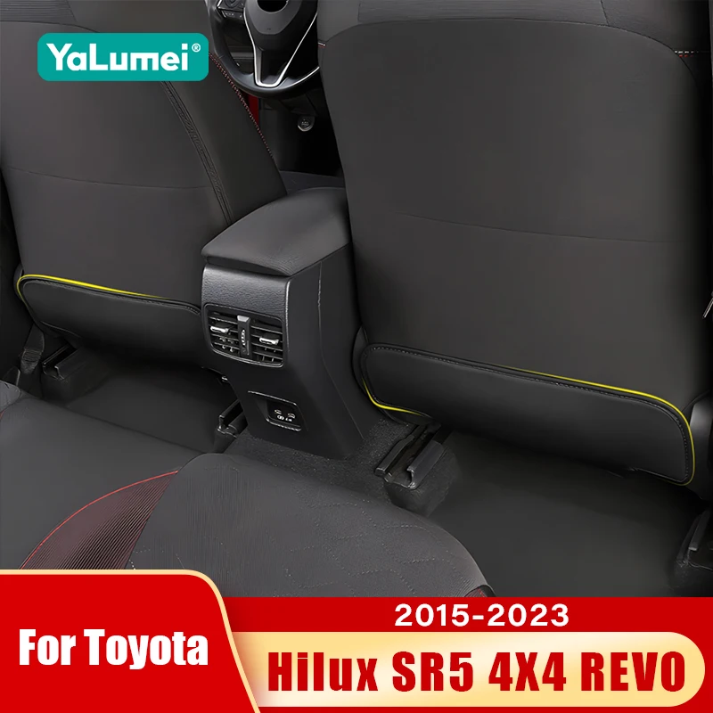 

For Toyota Hilux SR5 4X4 REVO 2015 2016 2017 2018 2019 2020 2021 2022 2023 Seat Back Cover Protector Anti Kick Mats Accessories