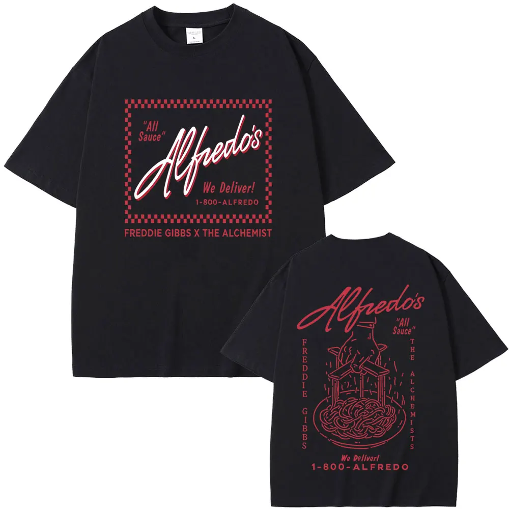 

Rapper Freddie Gibbs and The Alchemist Alfredo The Tour T Shirt Men Women Hip Hop Fashion Pop Music T-shirt Oversized T-shirts