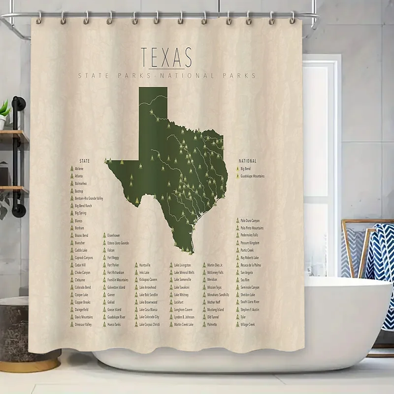 

Texas State Park Shower Curtain National Park Decor Texas Landscape Photography Bathroom Curtains Scenic Nature Wall Art Gift