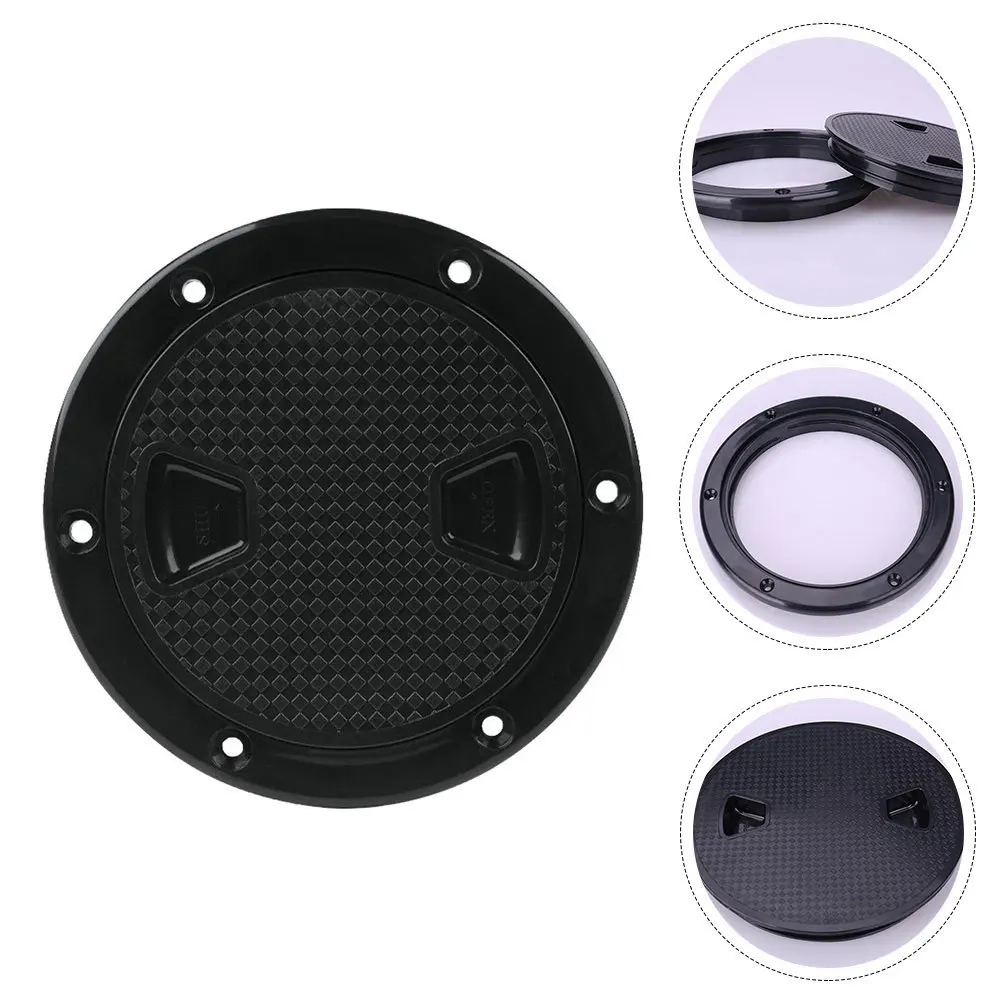 

Anti-Slip Checking Hole Cover For Yacht Kayak Boat Deck Hatch Plastic Round Inspection Cover Wear-Resistant Boat Accessory