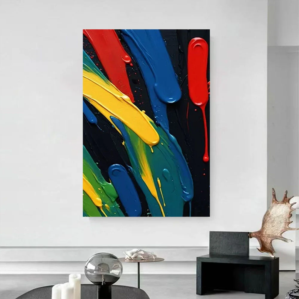 

100% hand drawn color coating abstract oil painting original wall painting home living room decoration paint interior aesthetics