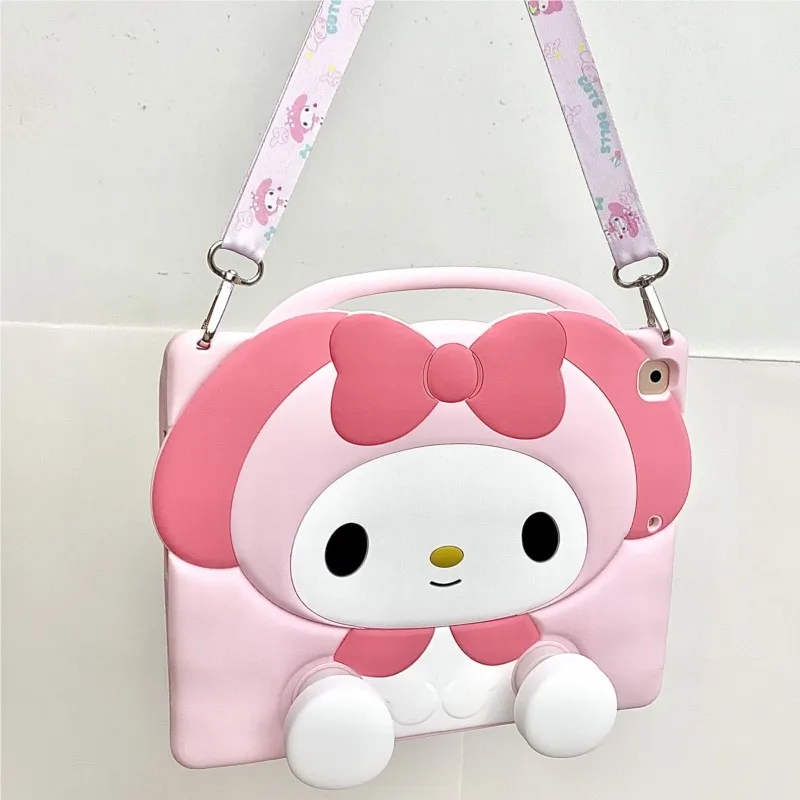 For iPad mini 2 3 4 5 6 7 iPad 7th 8th 9th 10th Gen 10.2 10.9 Air Pro 2019 10.5 Air 4 5 10.9in Cute Cartoon Bracket Tablet Case