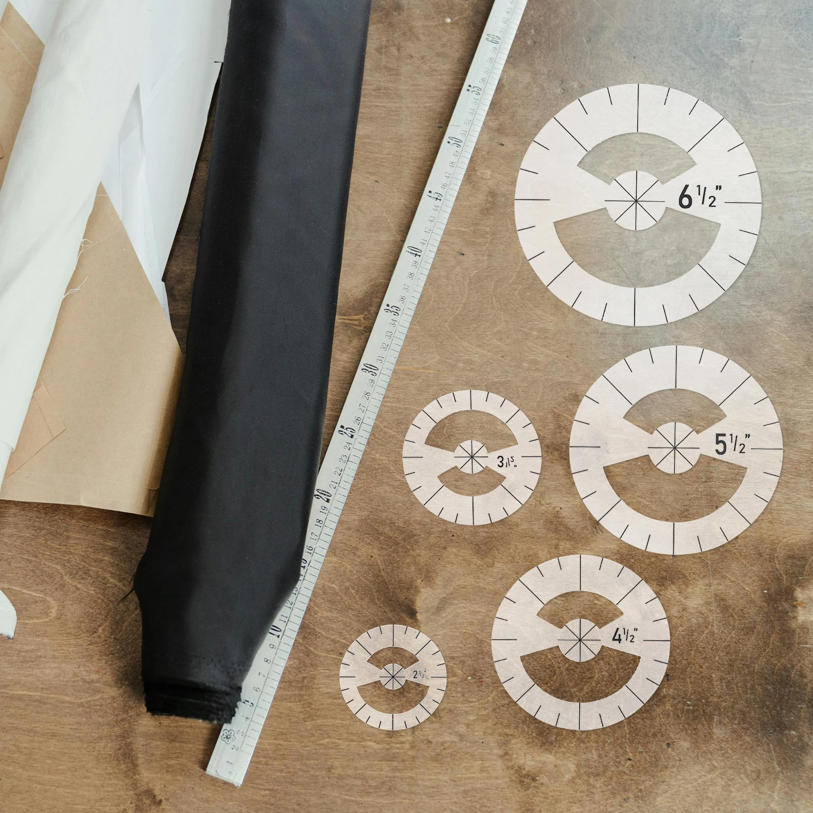 

5pcs Acrylic Quilting Templates Sewing Ruler Patchwork DIY Tools Clear Markings Durable Long Lasting Portable Measurements