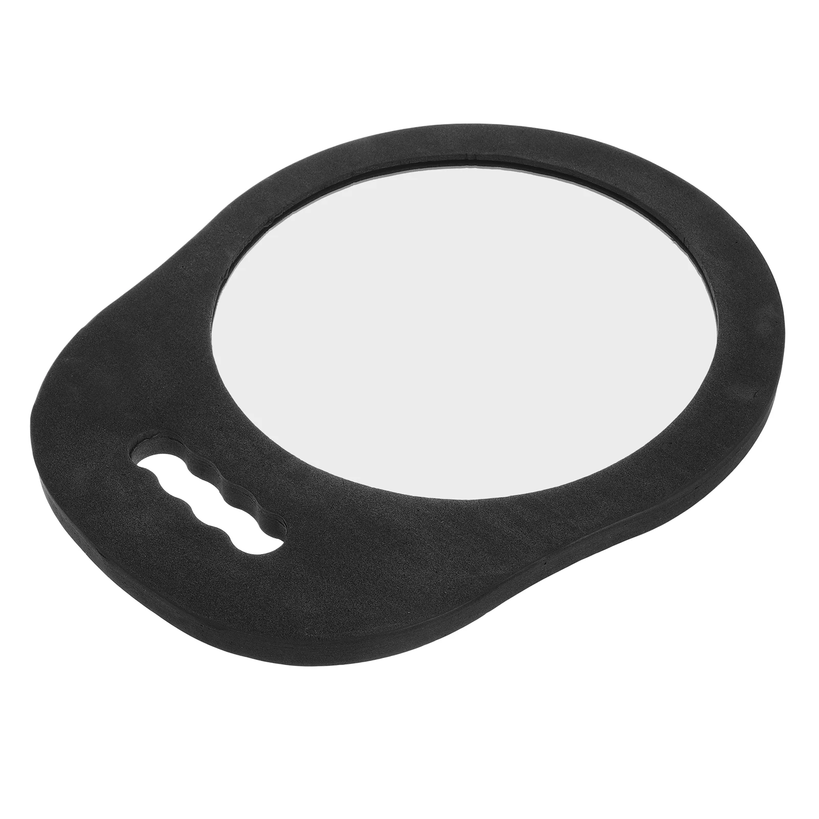 

Circle Handheld Mirror Large Barber Bling Handle Hanging Led Foldable Mirror Travel Beauty Salon Haircut Back View Shatterproof