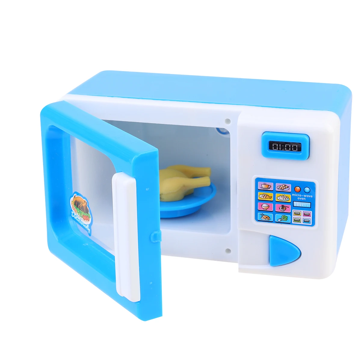 

Kids Pretend Play Kid Educational Simulated Home Appliance Playset Cute Kitchen Appliance For Children Party Gift Blue