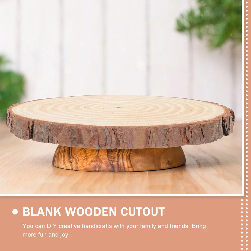 

2pcs Wood Round Cutout Large Unfinished Wood Slice For Diy Centerpiece Decor Craft Painting Ornament Blank Wooden Blanks Slices
