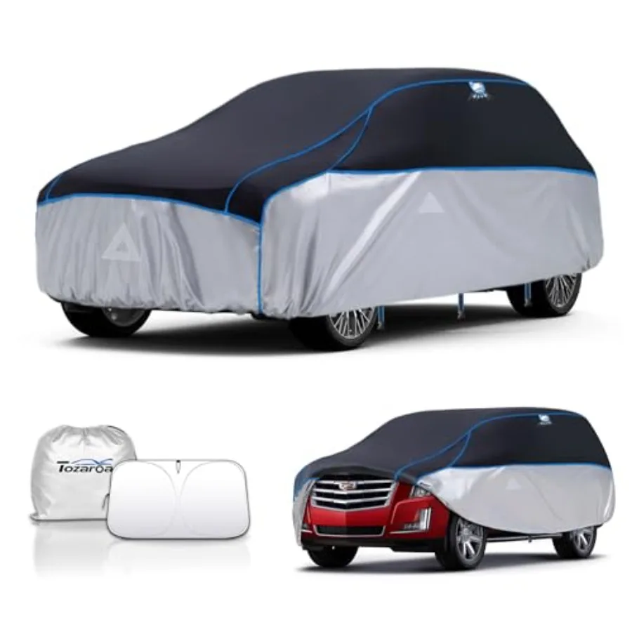 

Многослойный чехол для автомобиля из ЭВА, защищающий от града, для внедорожников 219-234, с солнцезащитным козырьком, в подарок мягкий защитный плед черного цвета для Esc.