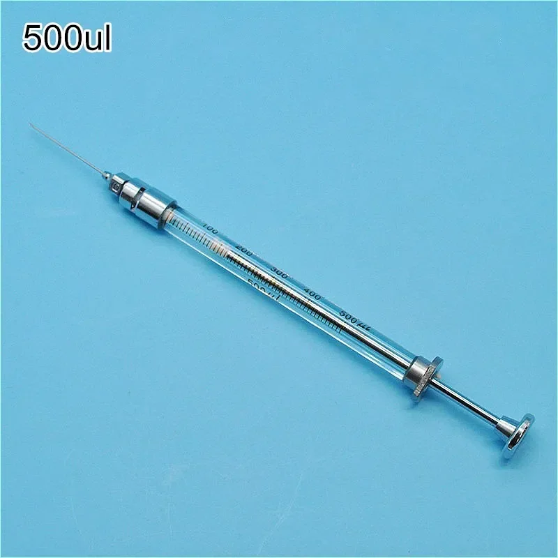 Microsampler Microliter Syringes Micro-injector Syringe 250ul/500ul/1000ul/2500ul/5000ul For GC Injection Removable Needle 1 EA