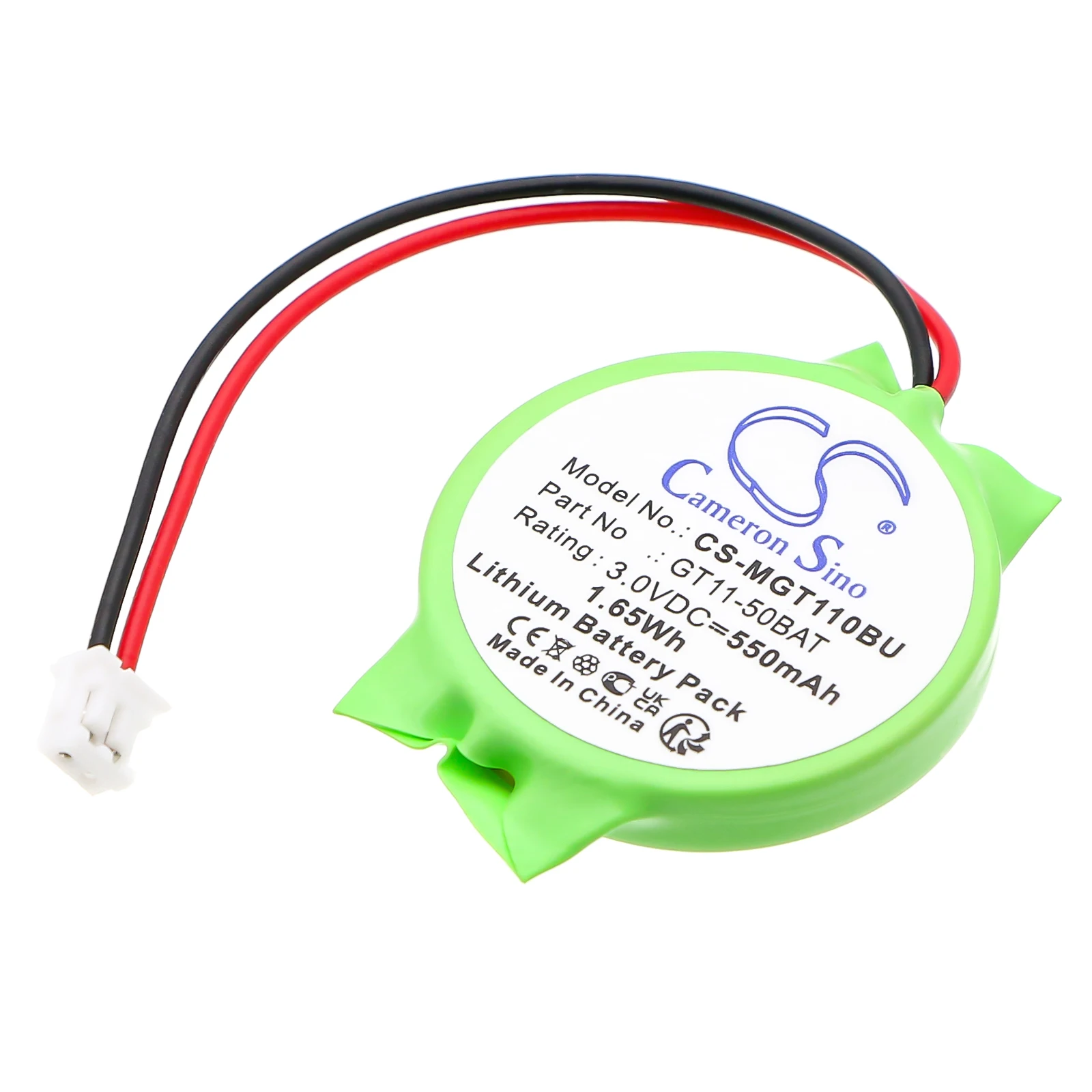CS Replacement Battery for Mitsubishi GT10 graphic terminals,GT11 graphic terminals,GOT 1000 se PN:GT11-50BAT 550mAh / 1.65Wh
