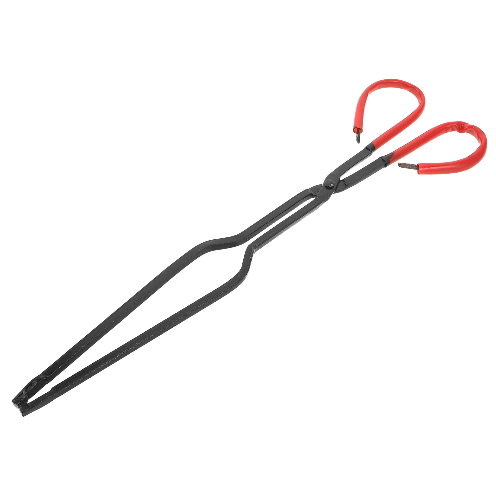 17.29 Long Handle Fireplace Tongs Heavy Duty Firewood Log Grabber For Fire Pit Campfire Stove Outdoor Indoor Bonfire Tool Metal